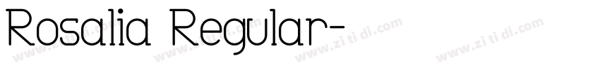 Rosalia Regular字体转换